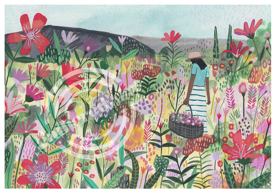 'A garden to grow' Digital Art Print PDF by Miranda Sofroniou