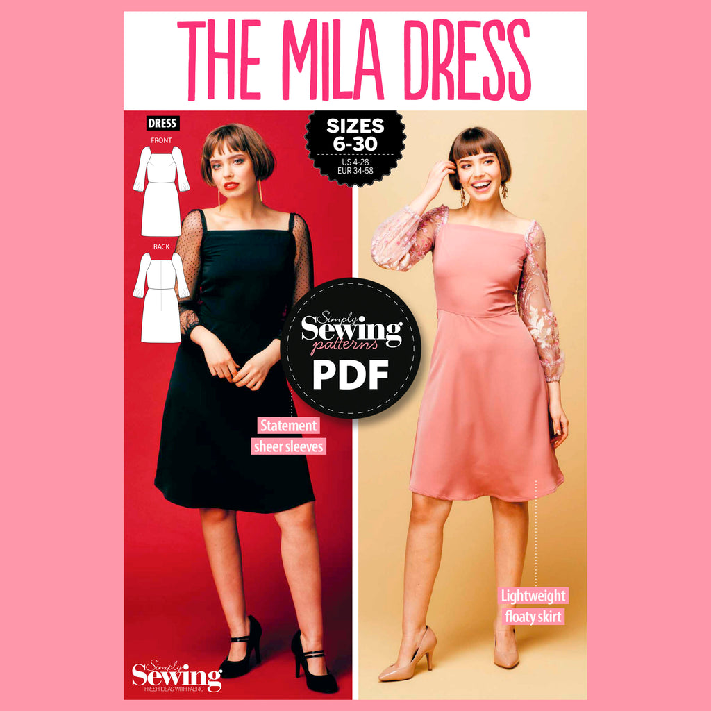 Mila Dress Sewing Pattern PDF
