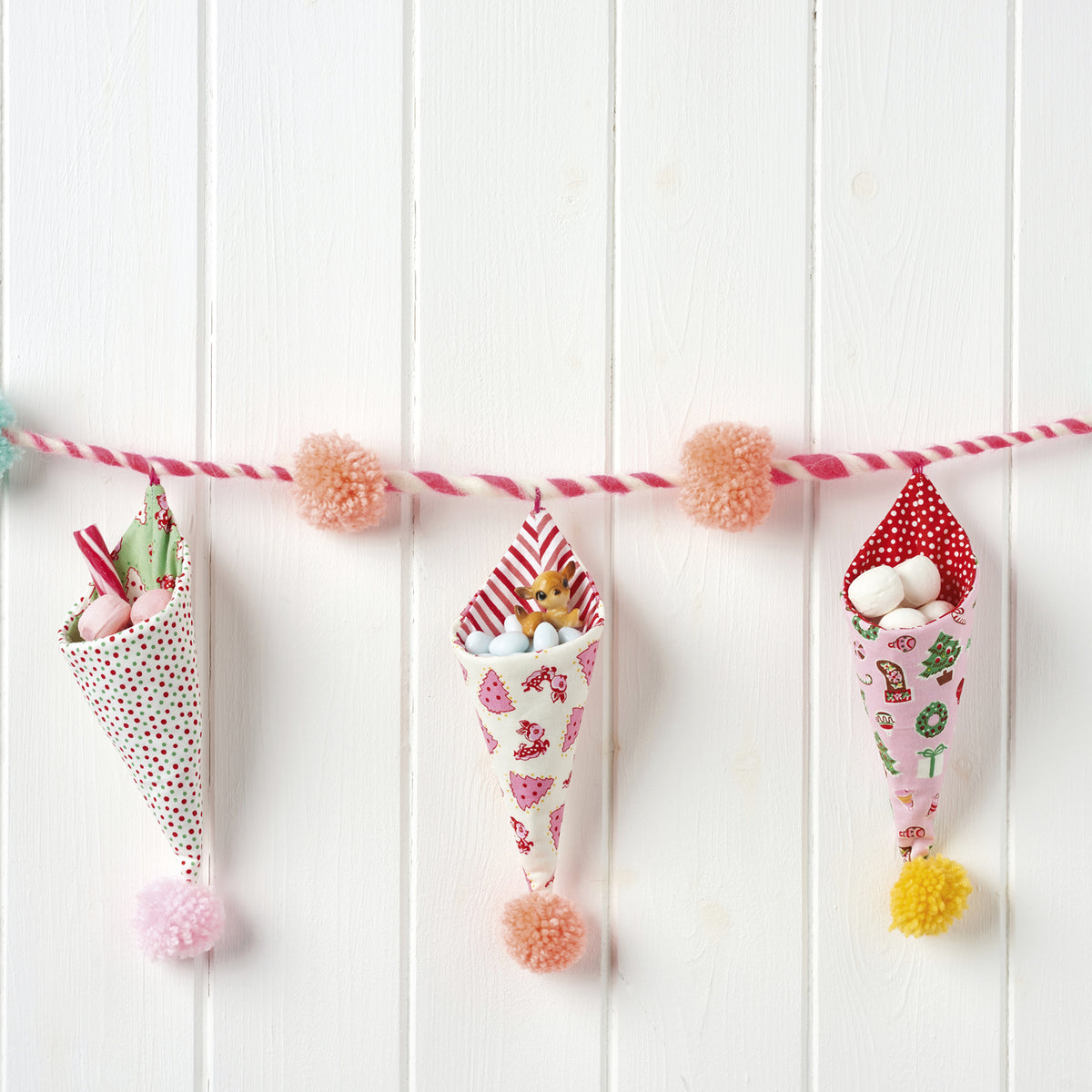 Candy Cone Garland Sewing Pattern PDF