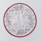 Redwork Candle Mat Embroidery Pattern PDF