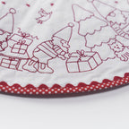 Redwork Candle Mat Embroidery Pattern PDF