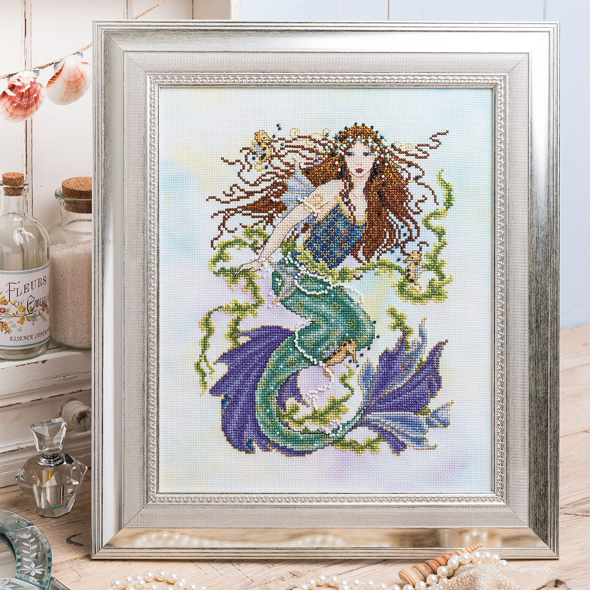 Mermaid Cross Stitch PDF Pattern