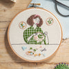 Mindful Embroidery Portrait Hoop Embroidery Pattern PDF