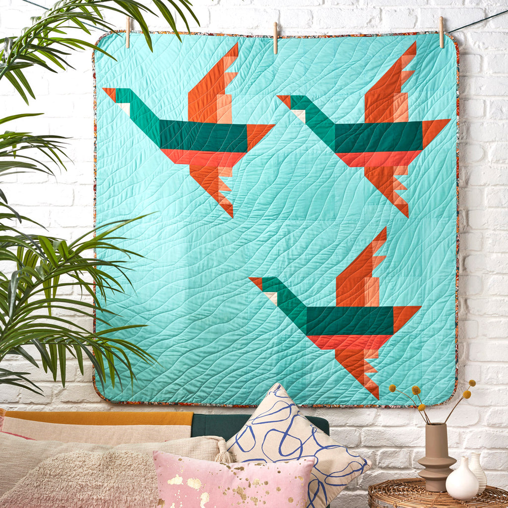 Modern Geese Quilt Sewing Pattern PDF