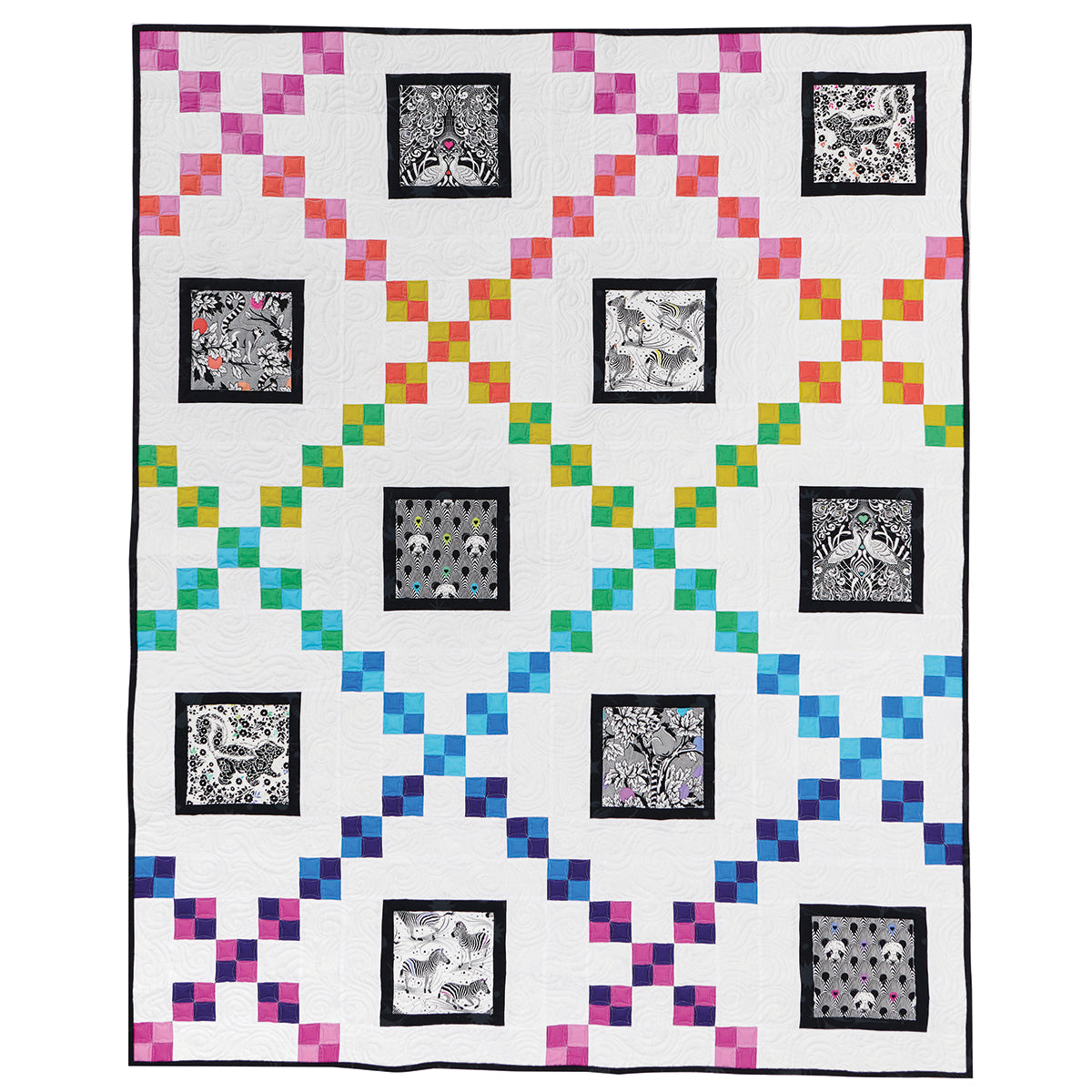 Modern Irish Chain Quilt Sewing Pattern PDF