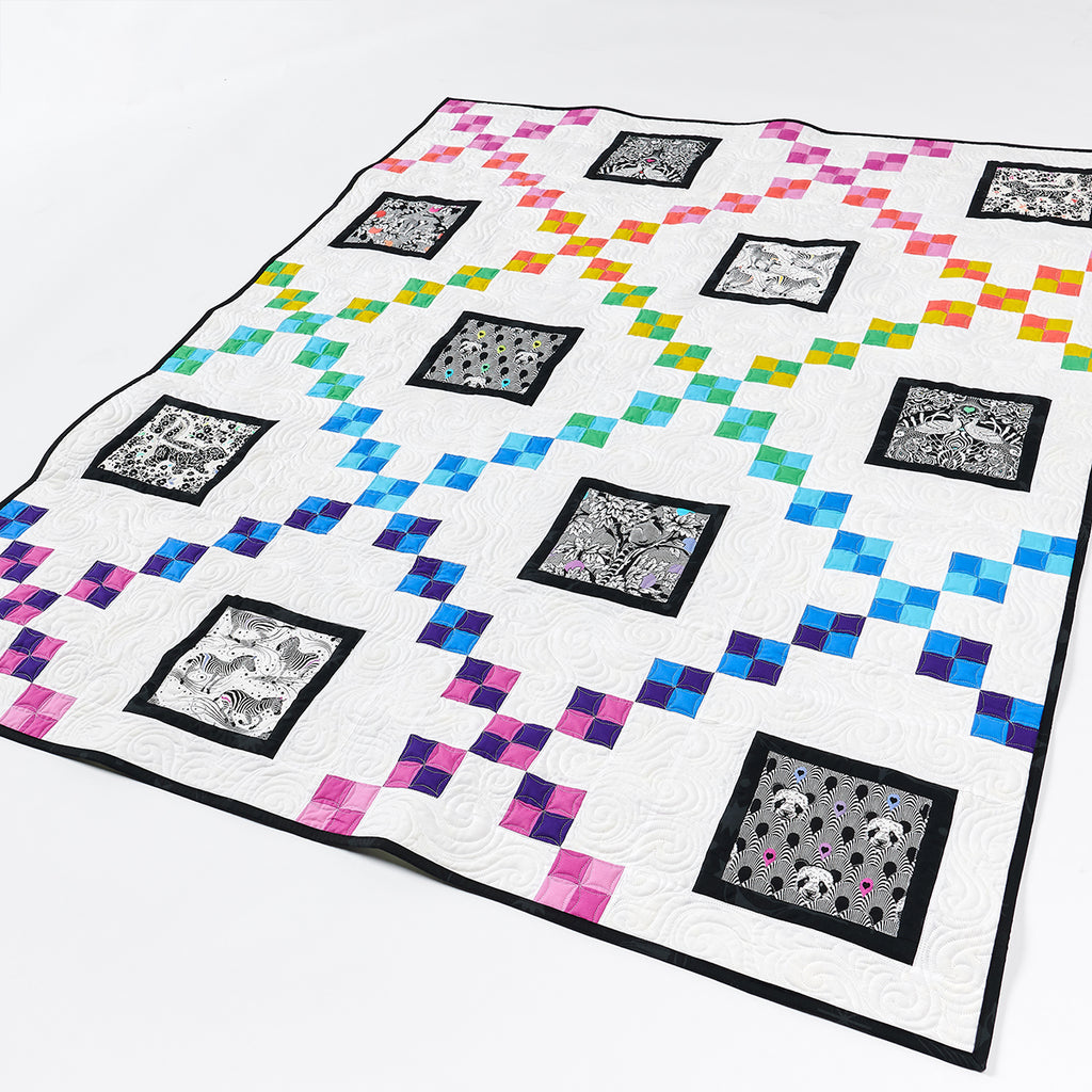 Modern Irish Chain Quilt Sewing Pattern PDF