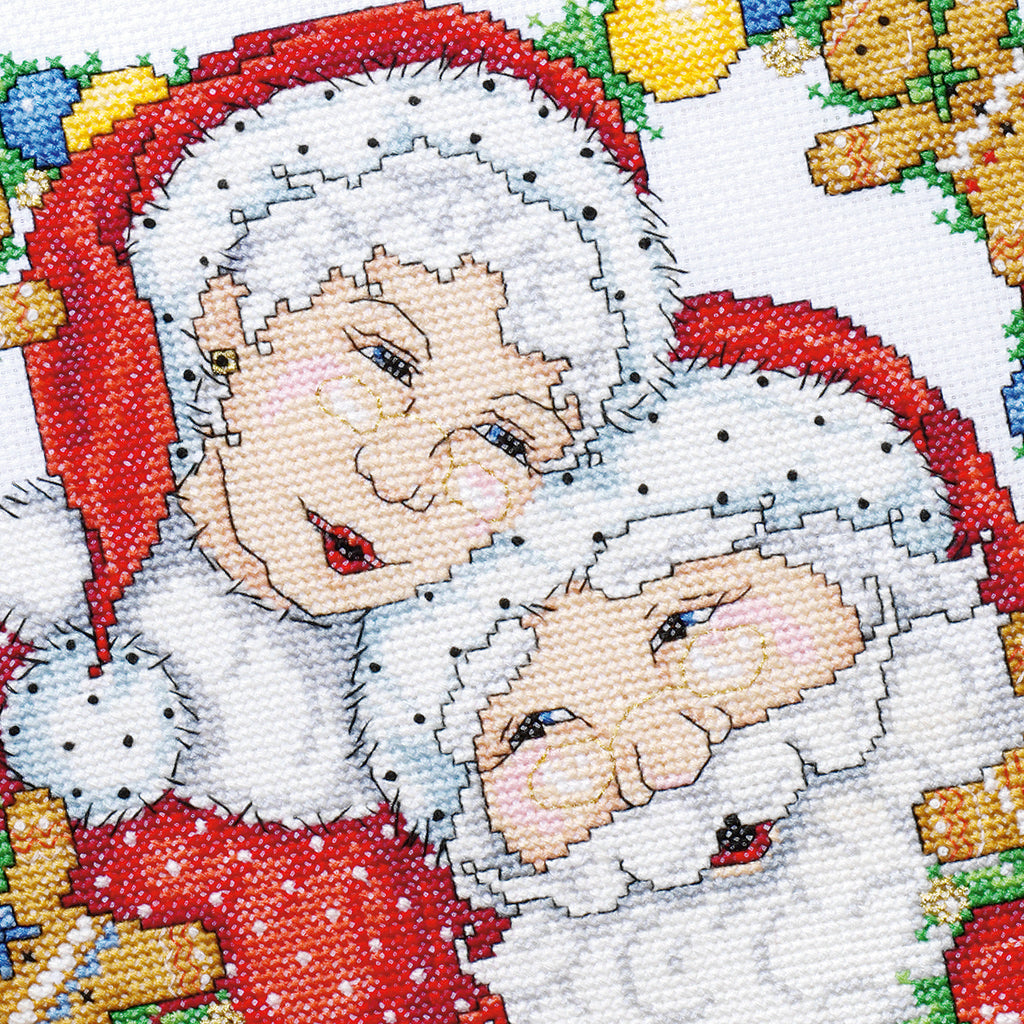 Mr and Mrs Claus Cross Stitch PDF Pattern