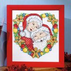 Mr and Mrs Claus Cross Stitch PDF Pattern