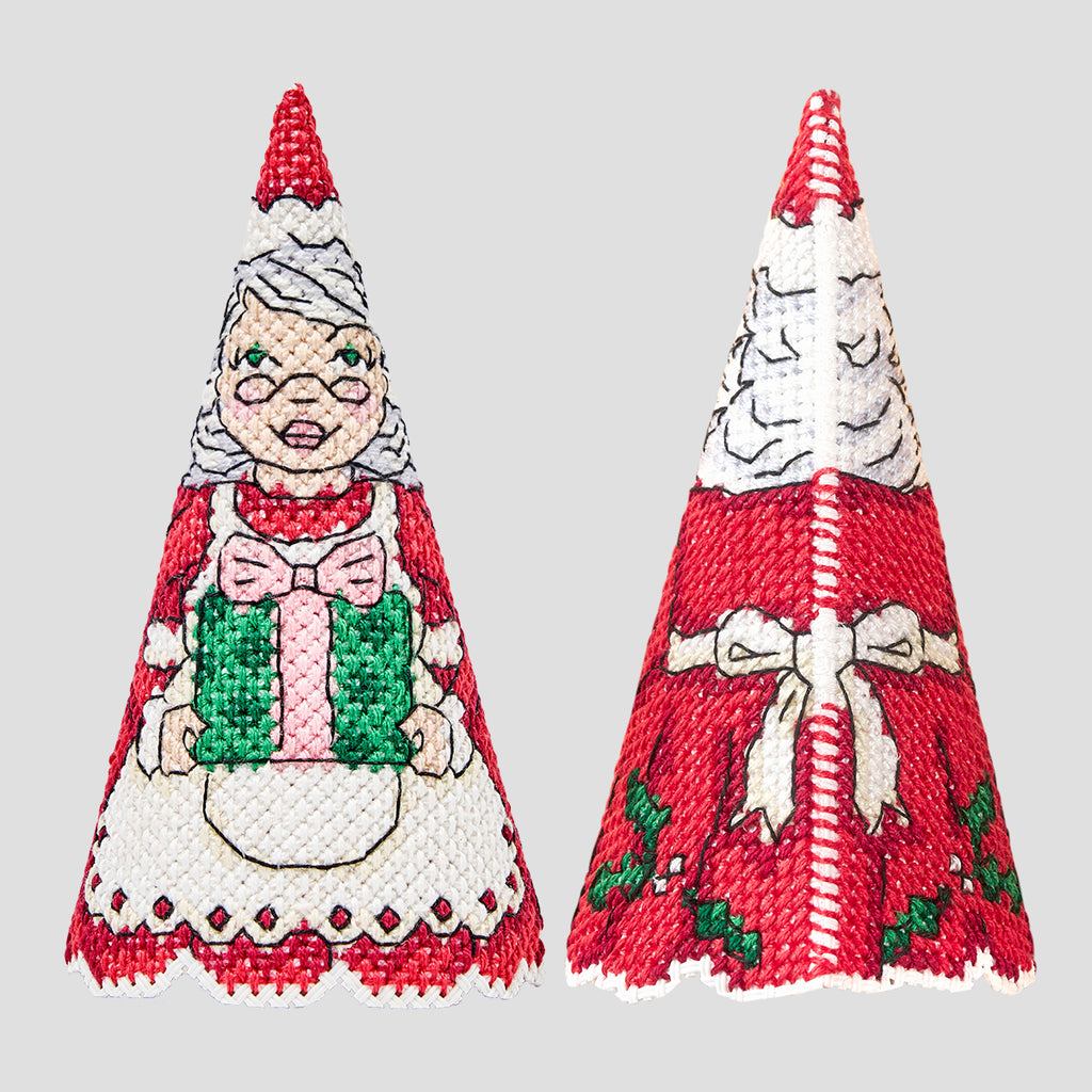 3D Character Decorations - Mrs Claus, Cross Stitch PDF Pattern