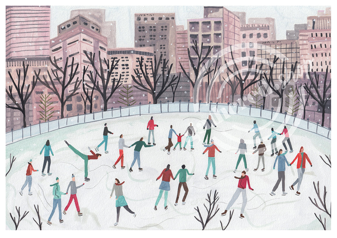 'City Skate' Digital Art Print PDF by Miranda Sofroniou