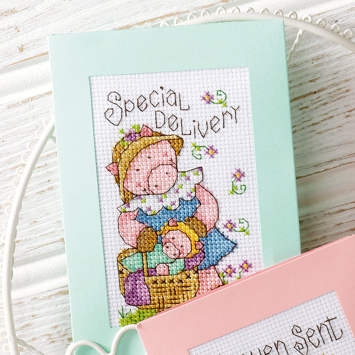 New Baby Animal Cards Cross Stitch PDF Patterns