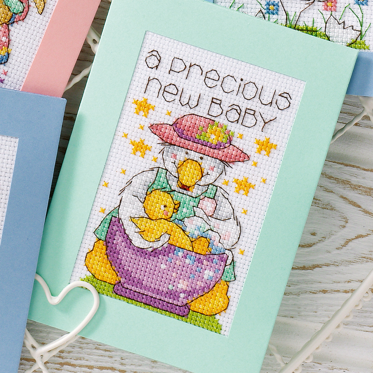 New Baby Animal Cards Cross Stitch PDF Patterns