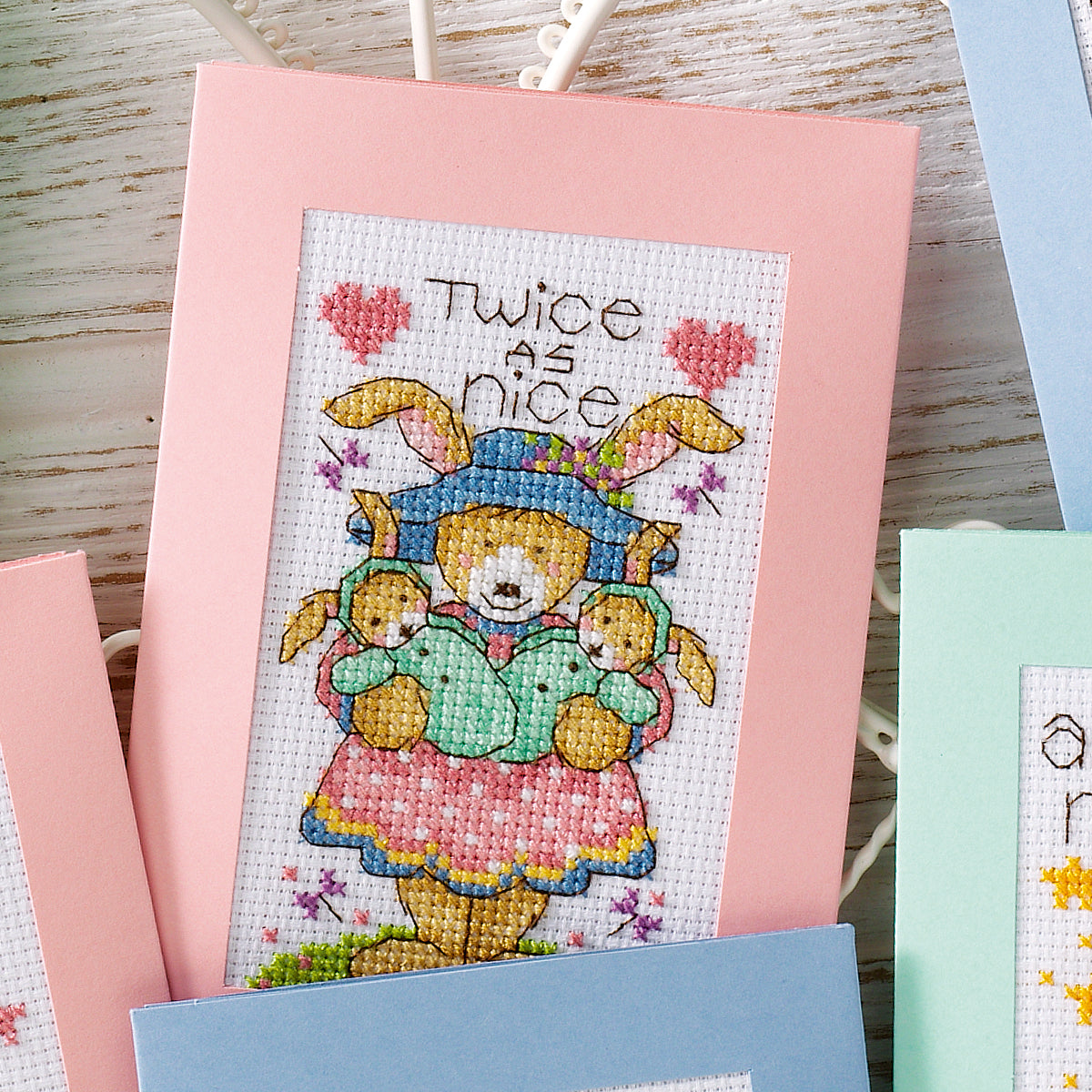 New Baby Animal Cards Cross Stitch PDF Patterns