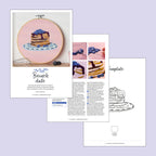 Pancake Stack Hoop Embroidery Pattern PDF