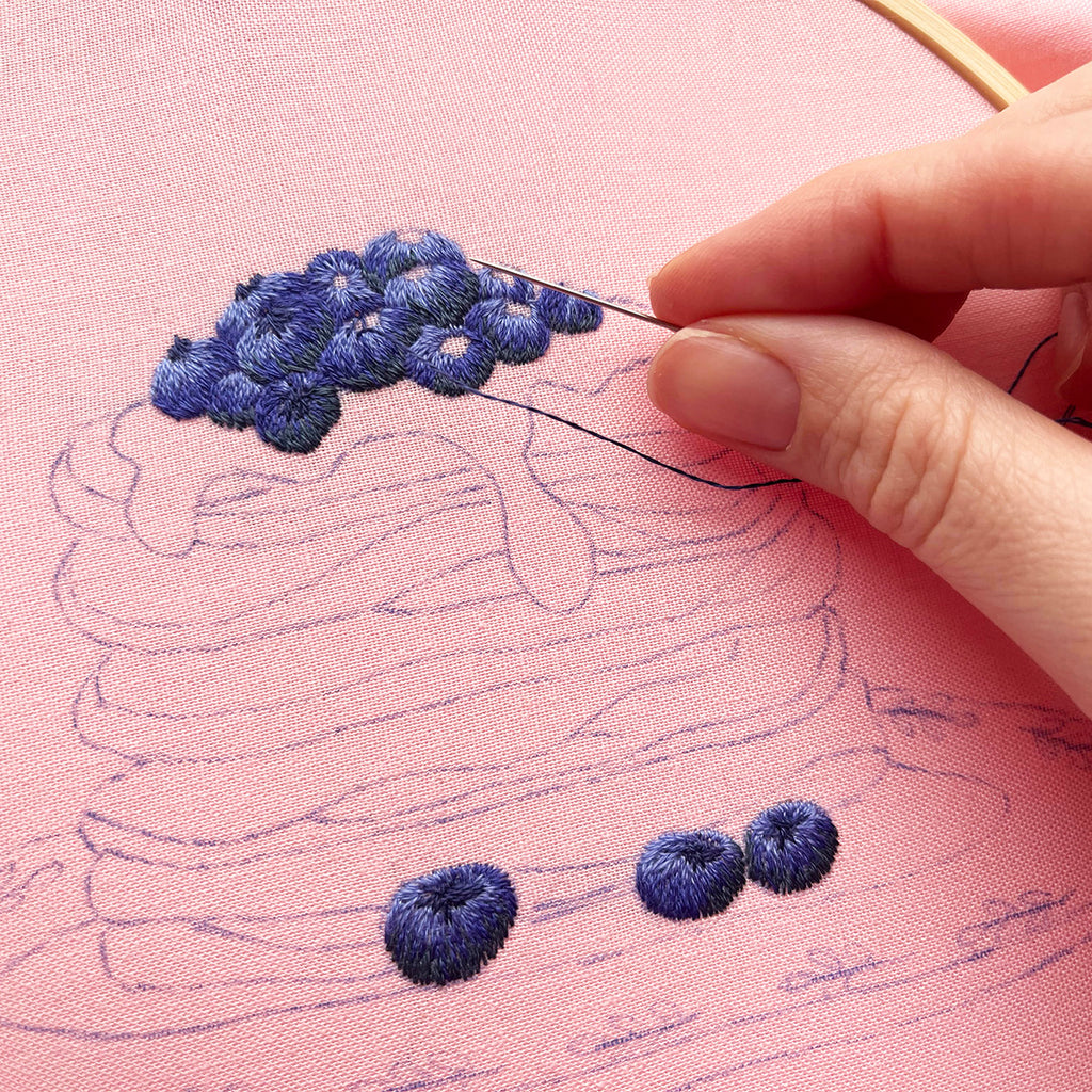 Pancake Stack Hoop Embroidery Pattern PDF