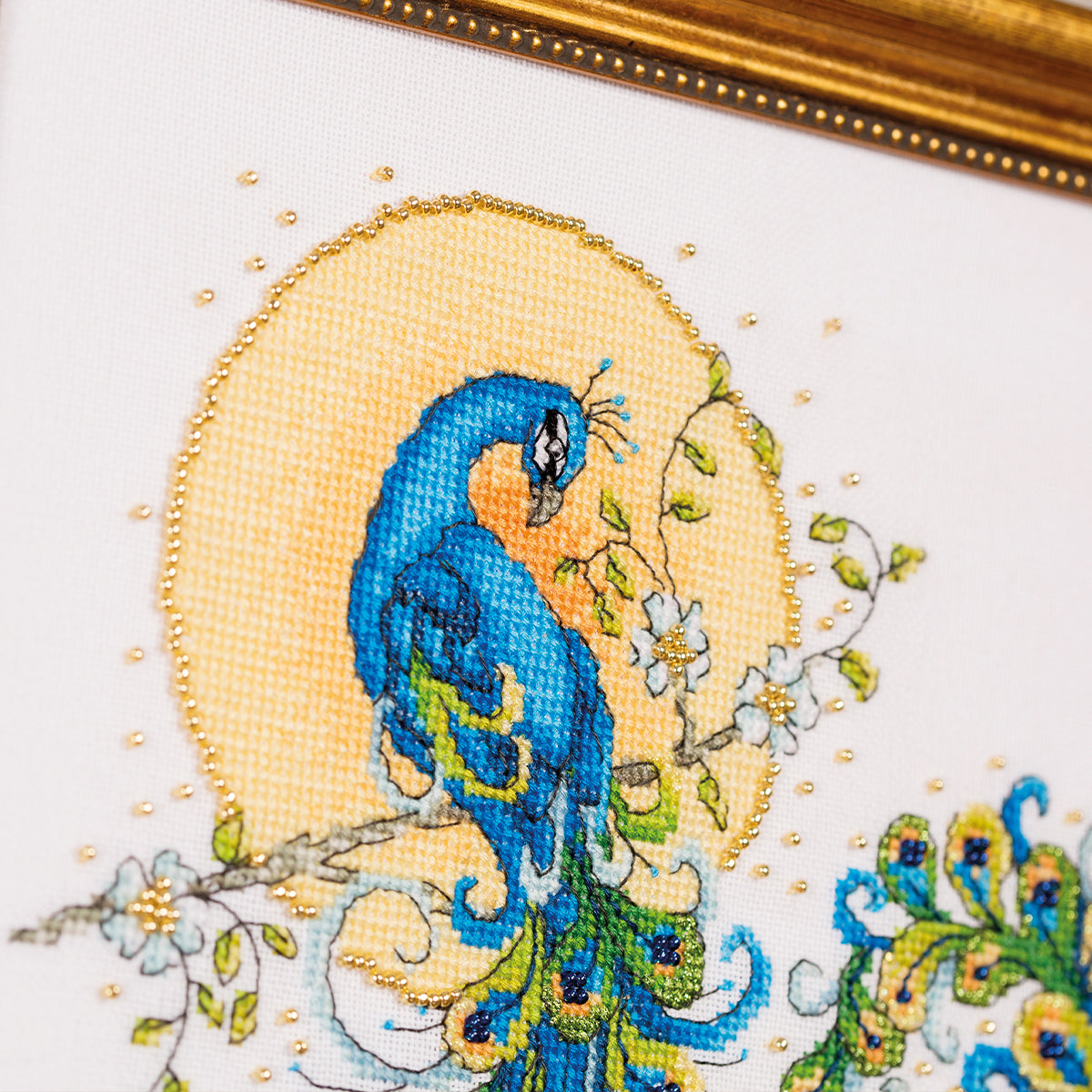 Elegant Peacock Cross Stitch PDF Pattern