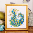 Elegant Peacock Cross Stitch PDF Pattern