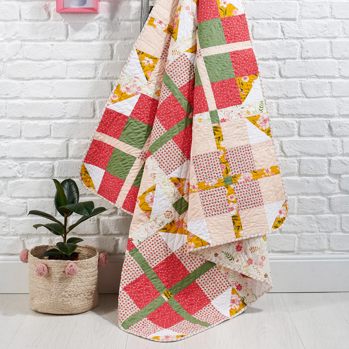 Perfect in Plaid Quilt Sewing pattern PDF