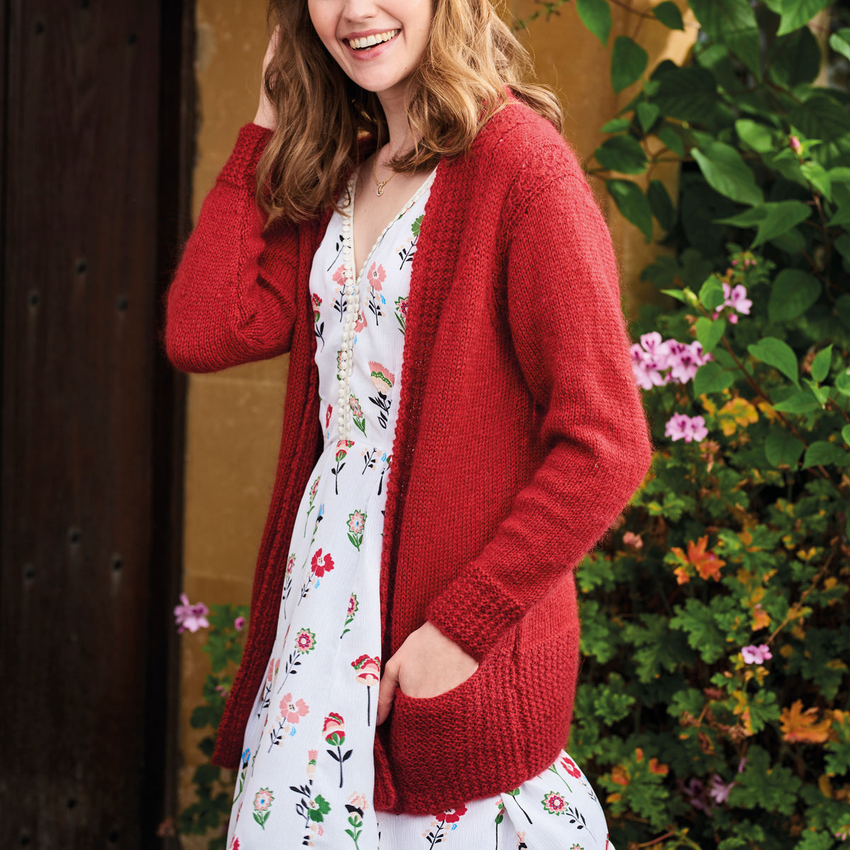 Poppy Longline Cardigan Knitting Pattern PDF