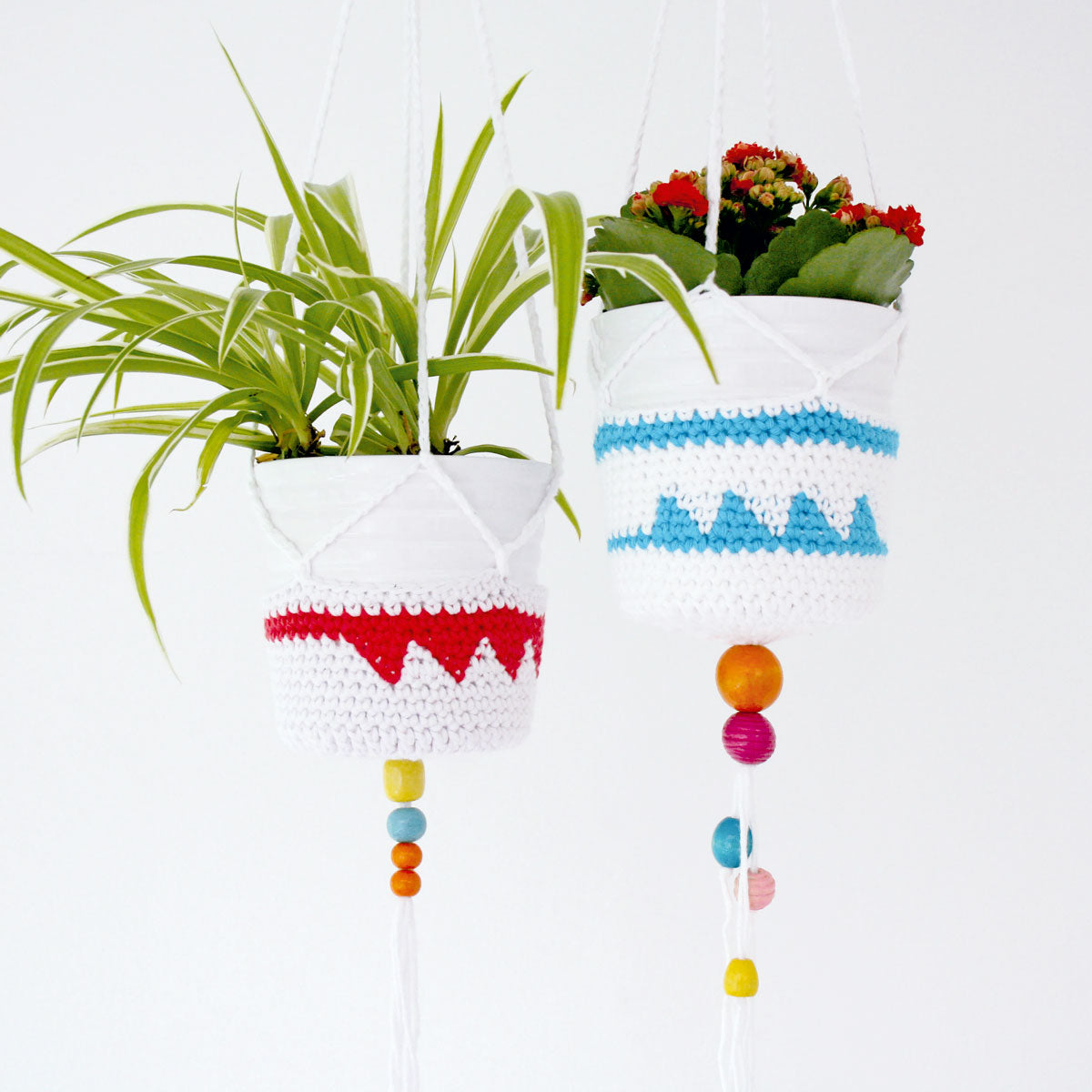 hanging pot rack for plants Hanging Plant Pot Holder Crochet Pattern PDF