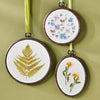 Pressed Flower Hoop Embroidery Pattern PDF