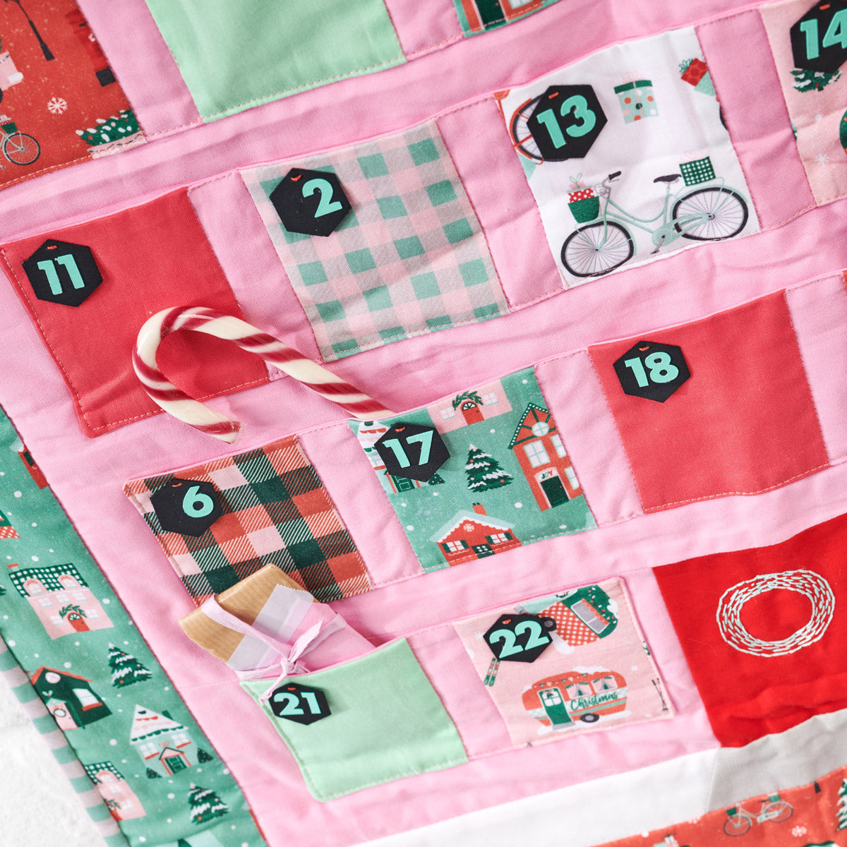 Quilted Advent Calendar Sewing Pattern PDF