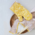 Quilted oven mitt and tea towel pattern PDF