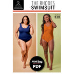 Rhodes Swimsuit Sewing Pattern PDF