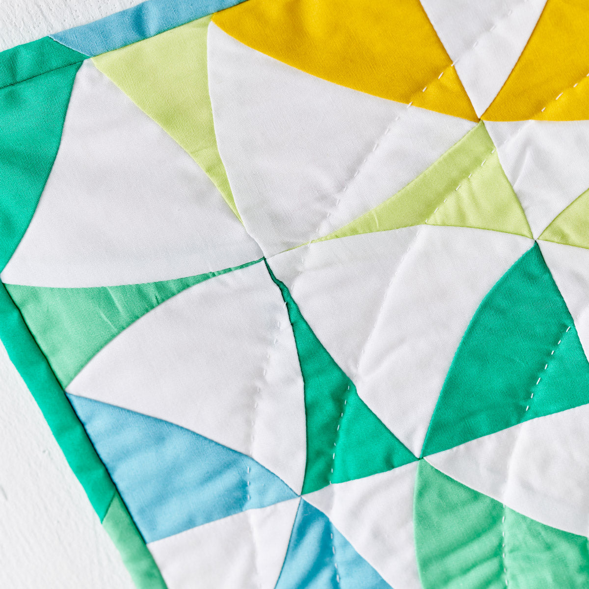 Rainbow Flow Mini Quilt Pattern PDF