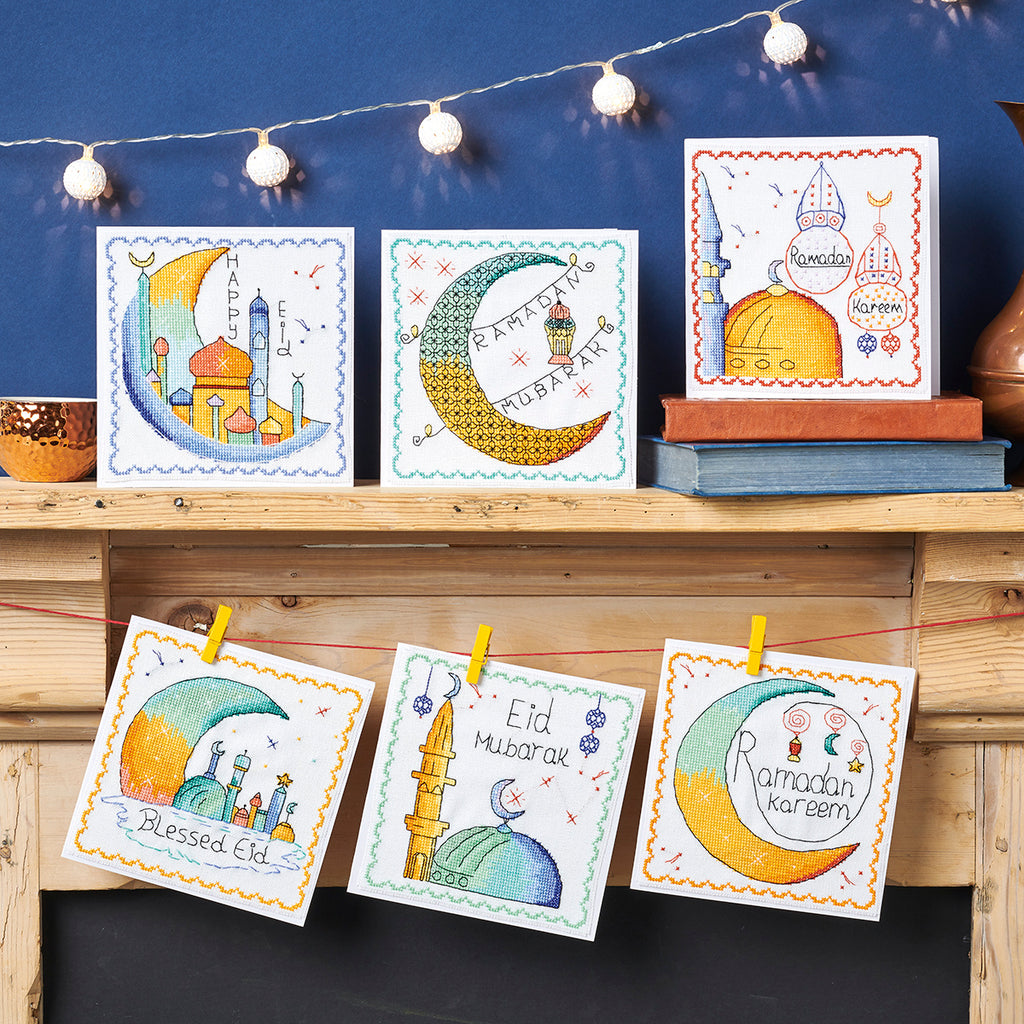 Ramadan Eid Cards Cross Stitch Patterns PDF