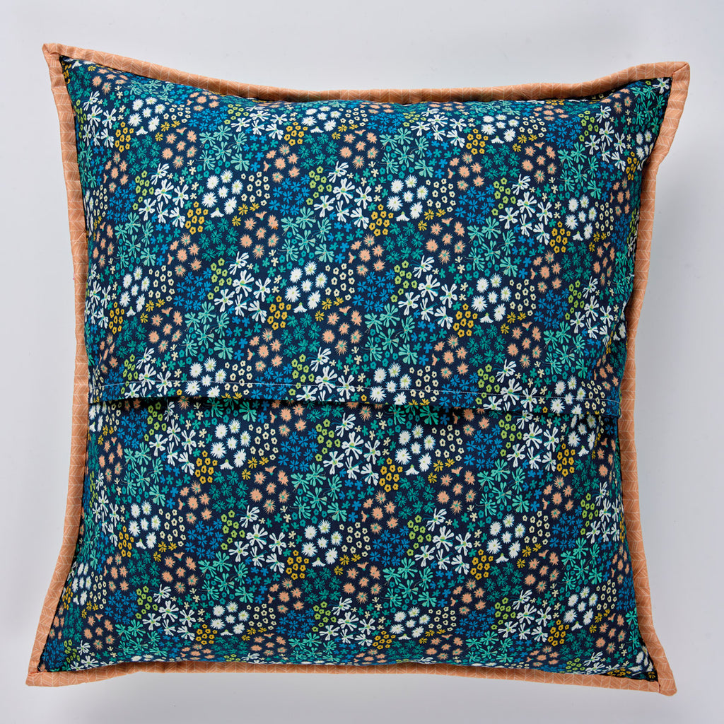Retro Blooms Patchwork Cushions Sewing Pattern PDF