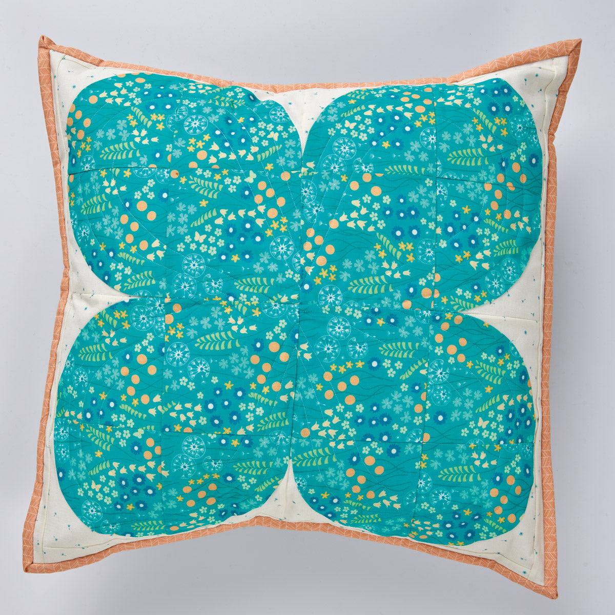 Retro Blooms Patchwork Cushions Sewing Pattern PDF