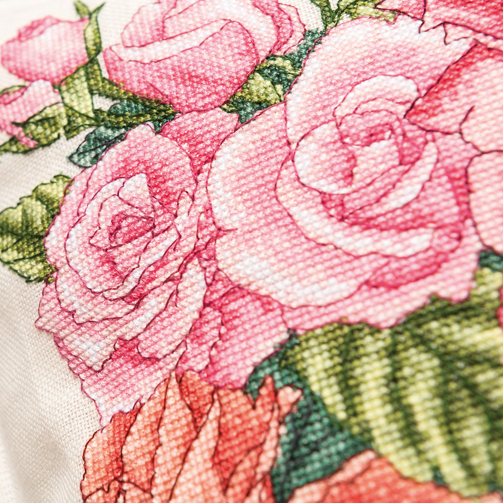 Rose Bouquet Cross Stitch Pattern PDF