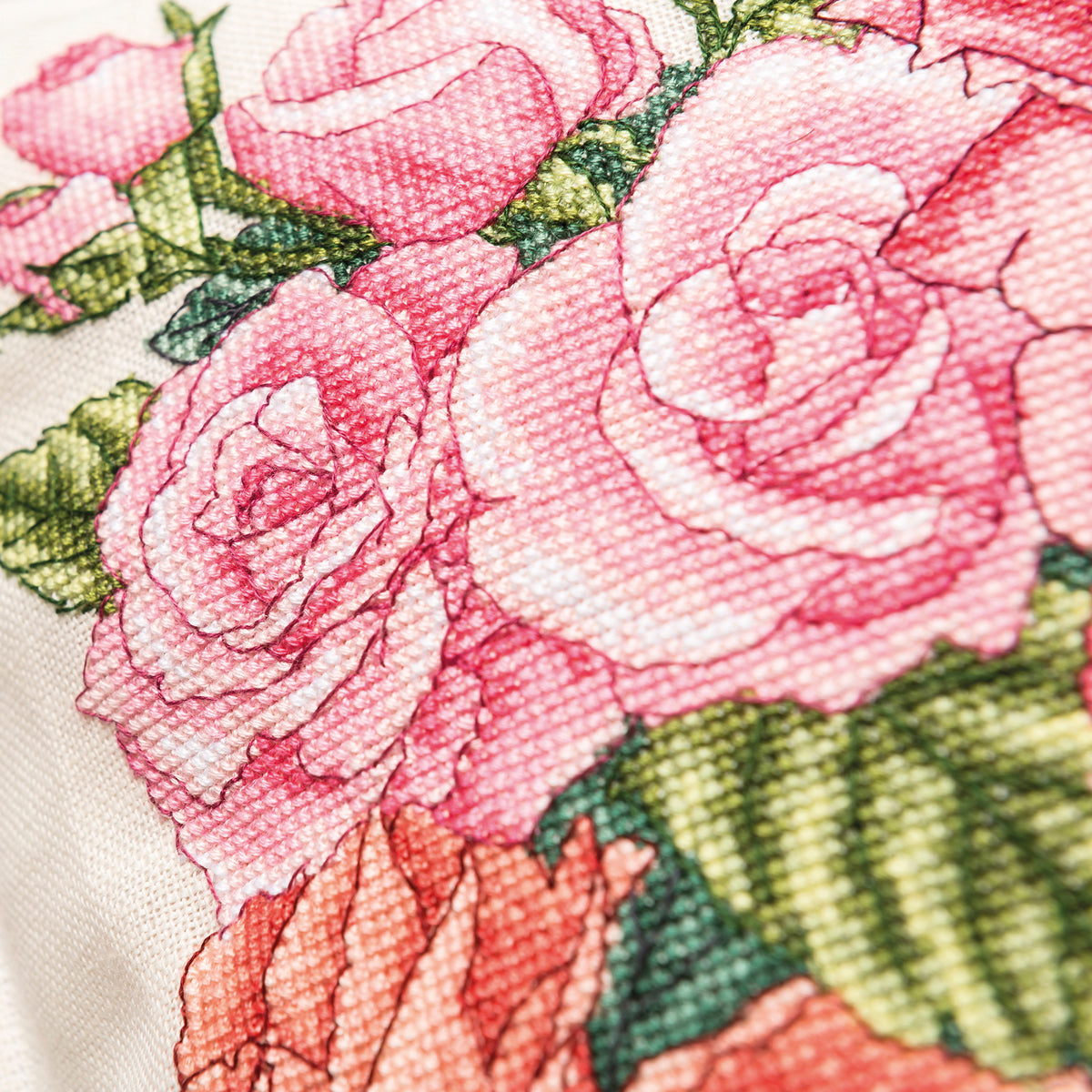 Rose Bouquet Cross Stitch Pattern PDF