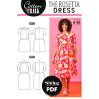 Rosetta Dress Sewing Pattern PDF