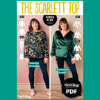 Scarlett Top Sewing Pattern PDF