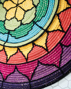 Stained Glass Rug Crochet Pattern