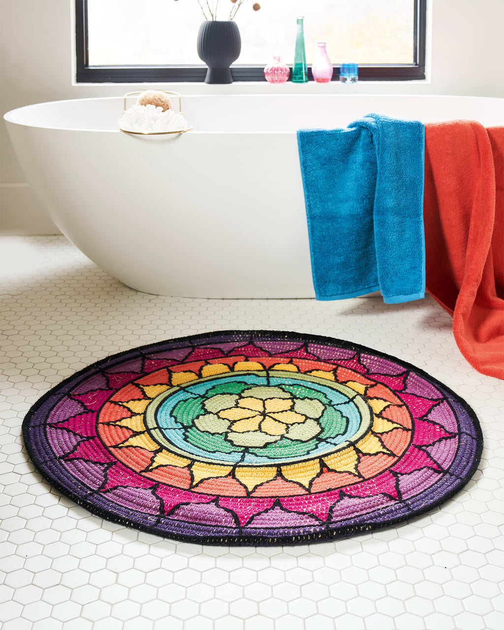 Stained Glass Rug Crochet Pattern
