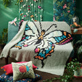C2C Butterfly Blanket Pattern PDF