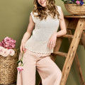 Lacy Tank Top Crochet Pattern PDF