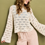 Wave Stitch Sweater Crochet Pattern PDF