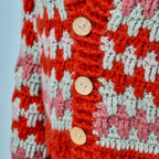 Chunky Check Crochet Cardigan Pattern PDF