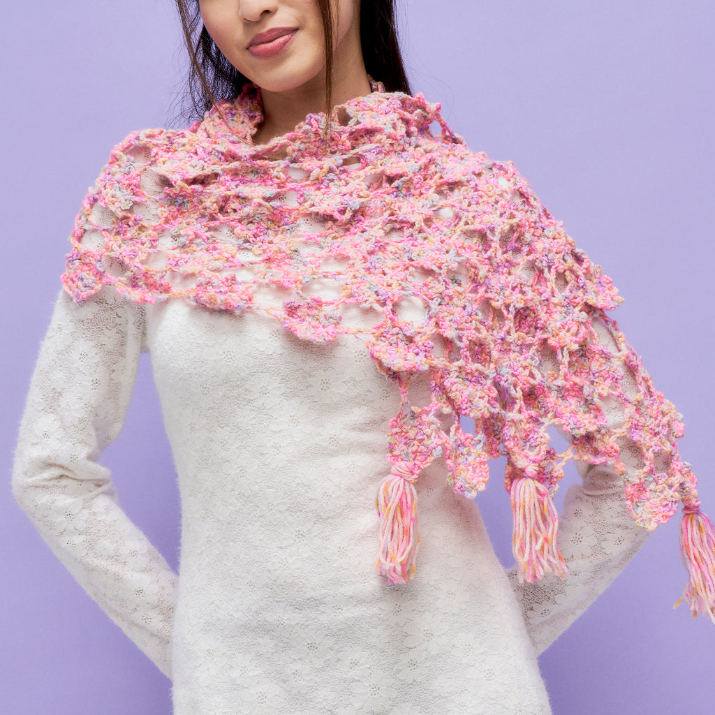 Motif Shawl Crochet Pattern PDF
