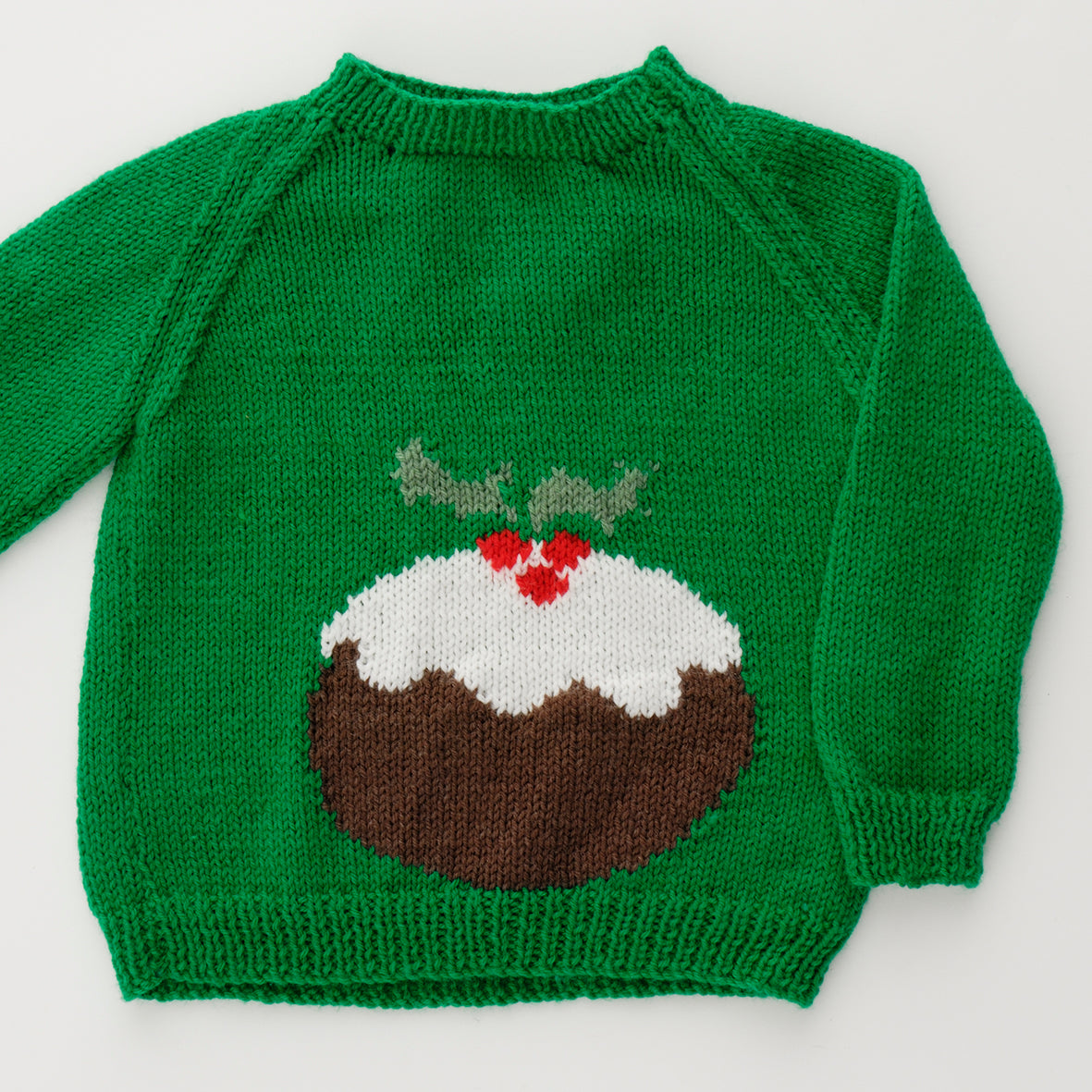 Kids' Christmas Pudding Jumper Knitting Pattern PDF
