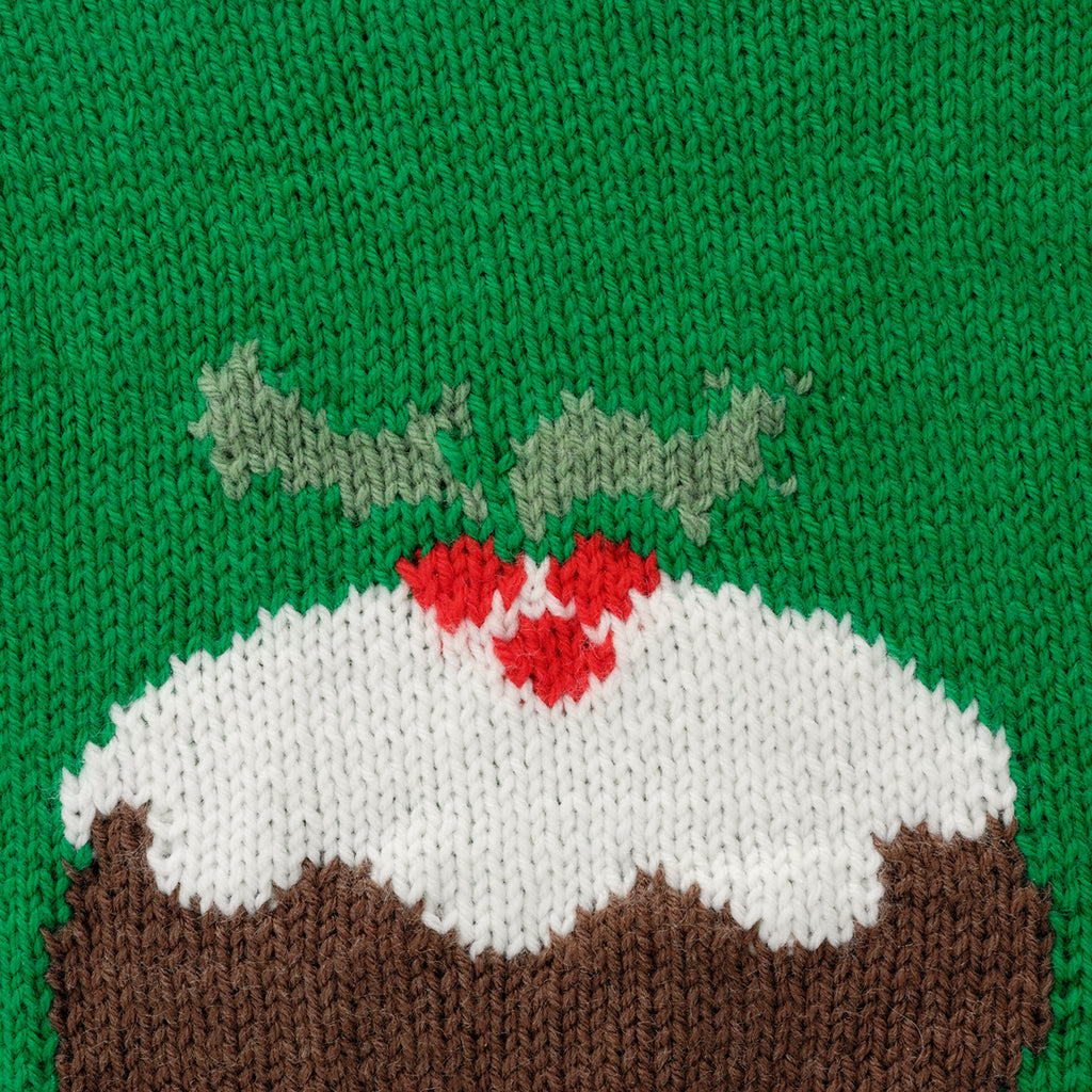 Kids' Christmas Pudding Jumper Knitting Pattern PDF