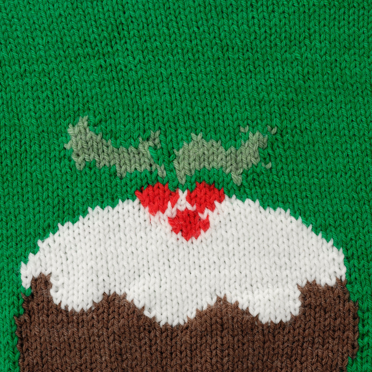 Kids' Christmas Pudding Jumper Knitting Pattern PDF