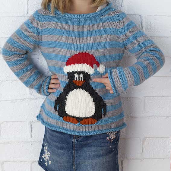 Kids' Penguin Jumper Pattern PDF