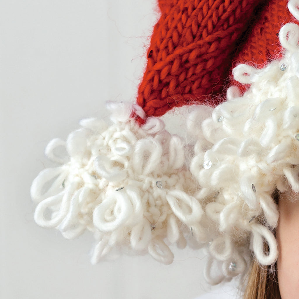 Santa Hat Knitting Pattern PDF