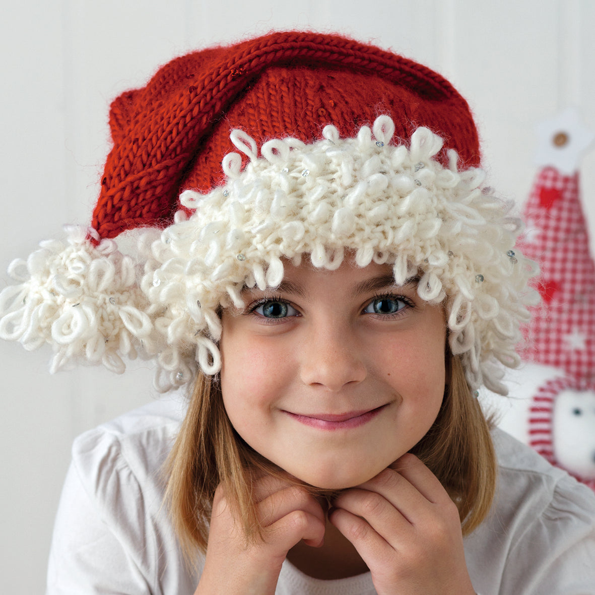 Santa Hat Knitting Pattern PDF