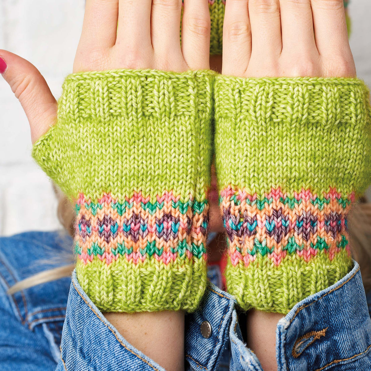 Spring Fair Isle Set Knitting Pattern PDF